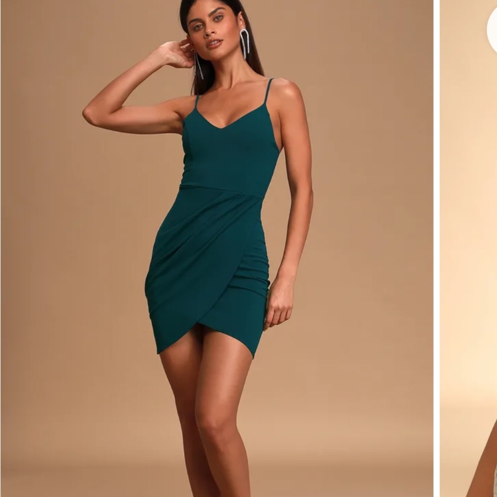 Lulus Forever Your Girl Teal Blue Bodycon Dress